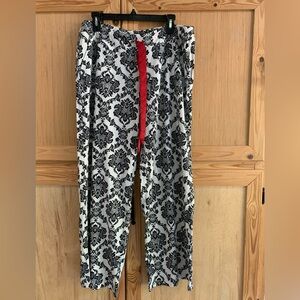 Soma New With Tags Black and White Damask Sleep Pants Sz XL